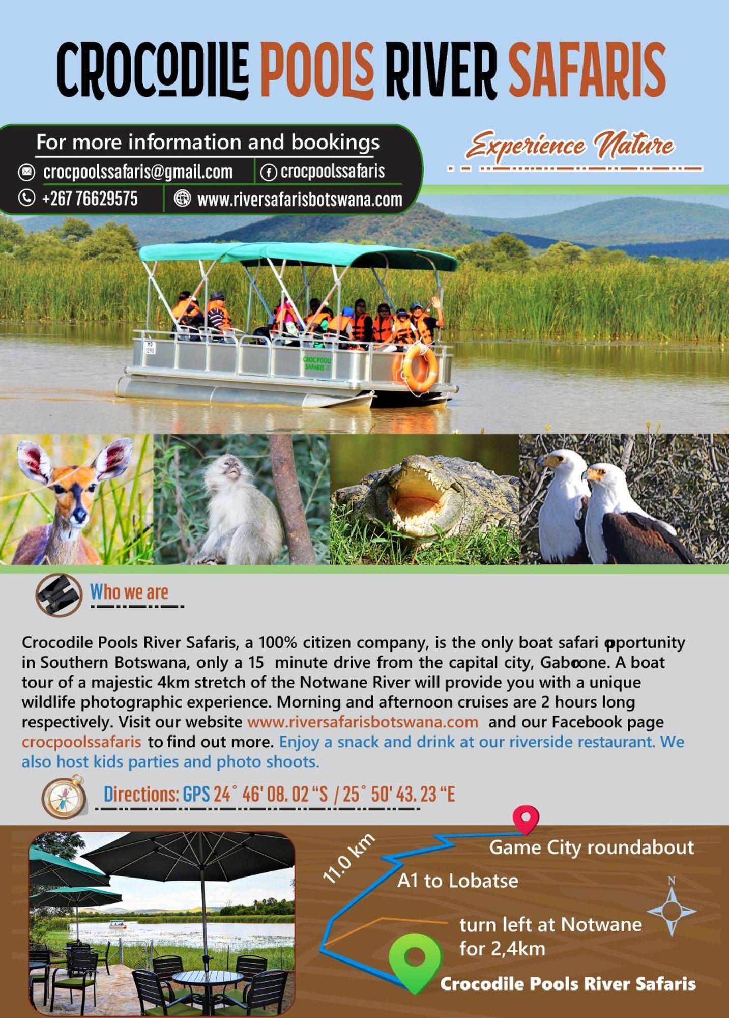 Crocodile Pools River Safaris Gaborone Exterior foto
